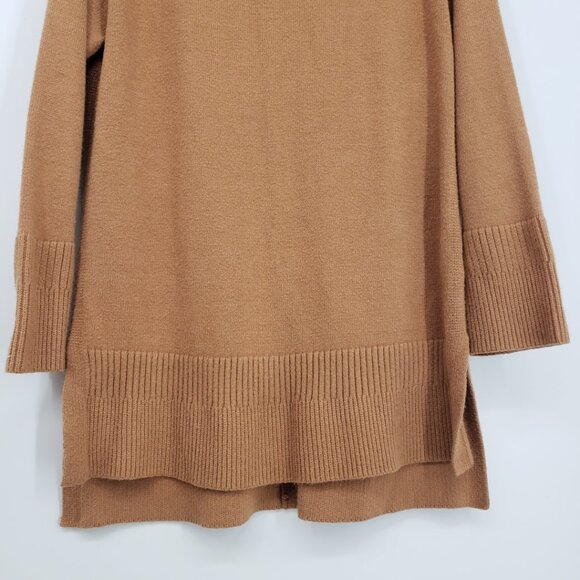 Moth Anthropologie Saskia Mock Neck Long Tunic Sweater XS Relaxed Fit  Brown - Picture 6 of 10